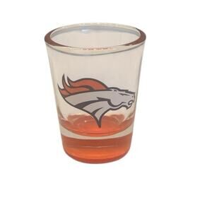 NFL Denver Broncos Standard 2 oz Shot Glass Blue And Orange Logo